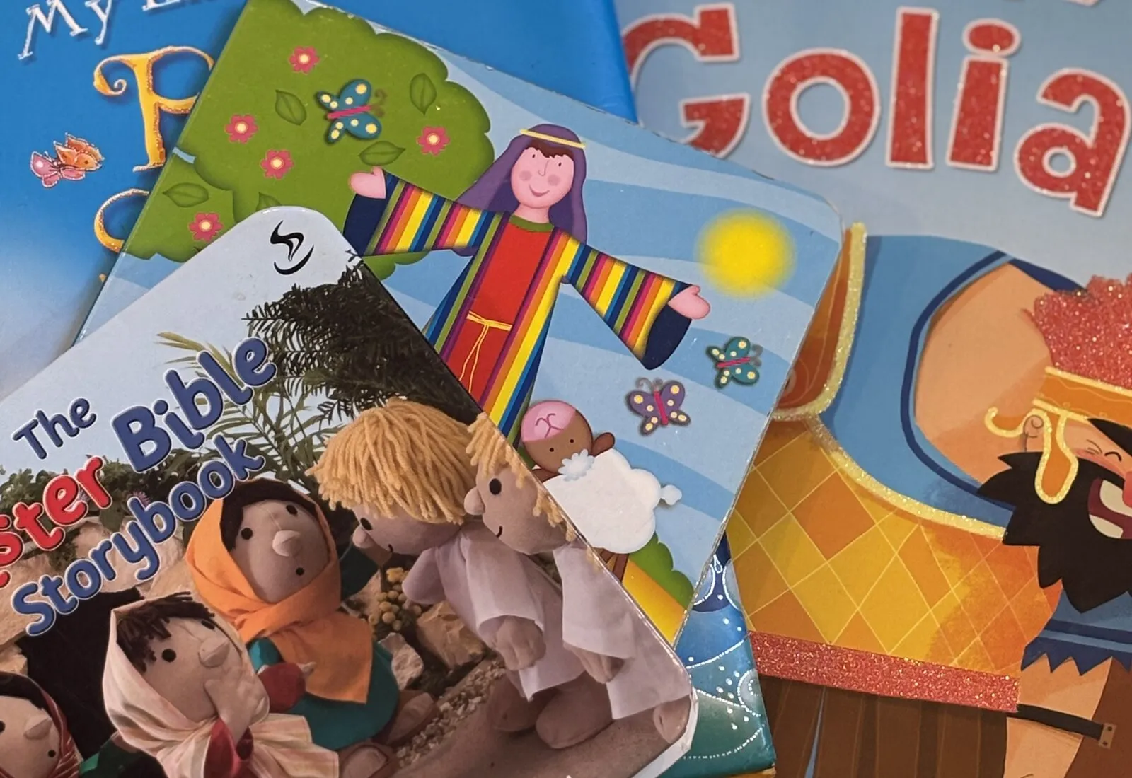 Books and toys set out in the creche room.